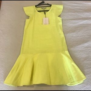 NWOT Alexis Citrus Joani short peplum dress